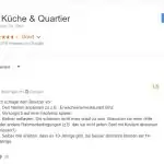 Omas Küche & Quartier – Google Bewertung
