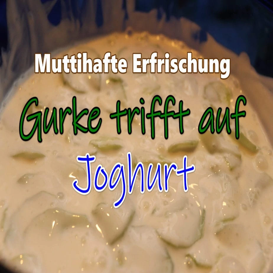 Rezept: Gurkensalat in Joghurt-Dressing